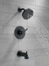 DELTA Trinsic Monitor 14 Series H2OKINETIC Tub & Shower Trim — Matte Black