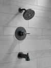 DELTA Trinsic Monitor 14 Series H2OKINETIC Tub & Shower Trim — Matte Black