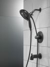 DELTA Universal Showering Components H2OKINETIC In2ition 5-Setting Two-in-One Shower — Matte Black
