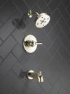DELTA Trinsic Monitor 14 Series H2OKINETIC Single Handle Tub & Shower Trim — Polished Nickel