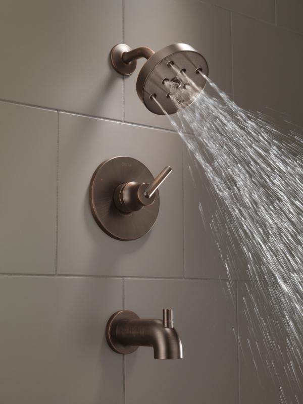 DELTA Trinsic Monitor 14 Series H2OKINETIC Tub & Shower Trim — Venetian Bronze