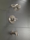 DELTA Trinsic Monitor 14 Series H2OKINETIC Tub & Shower Trim — Stainless