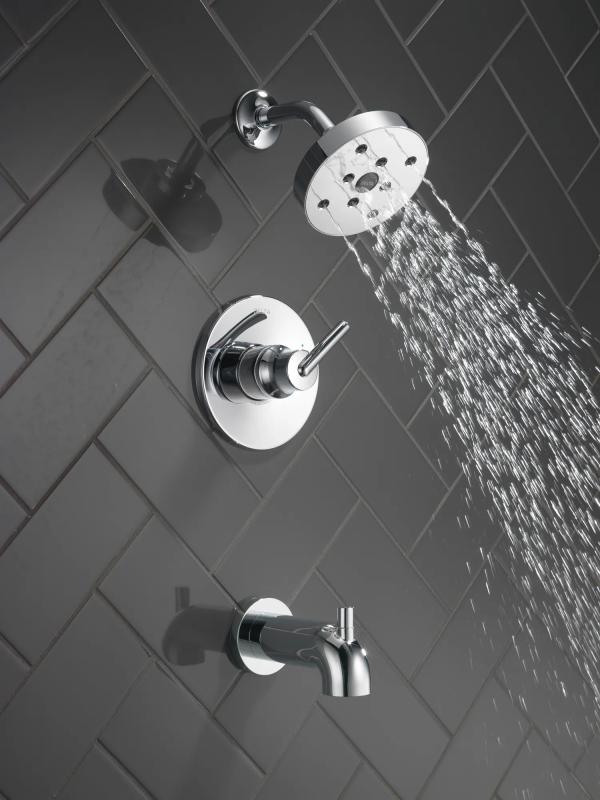 DELTA Trinsic Monitor 14 Series H2OKINETIC Tub & Shower Trim — Chrome