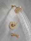 DELTA Lineax Monitor 14 Series Tub & Shower Trim — Champagne Bronze