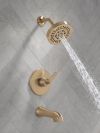 DELTA Lineax Monitor 14 Series Tub & Shower Trim — Champagne Bronze