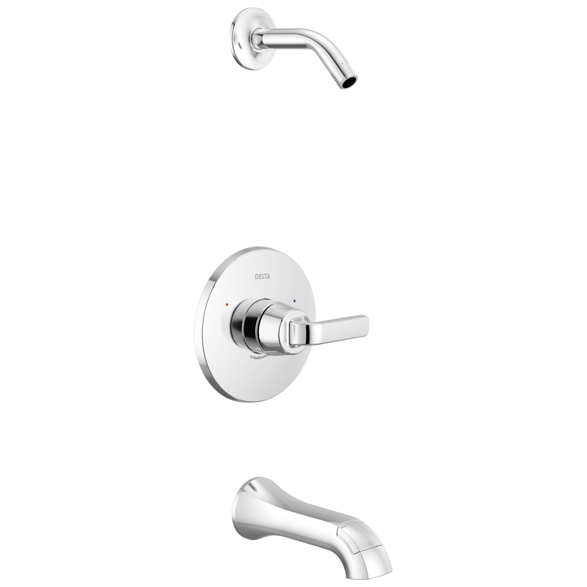 DELTA Lineax Monitor 14 Series Tub & Shower Trim Less Head — Chrome