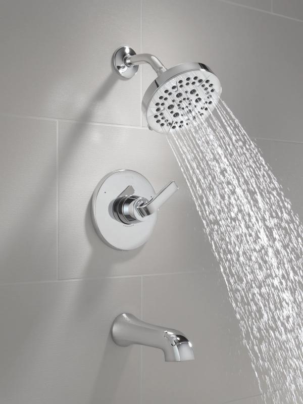 DELTA Lineax Monitor 14 Series Tub & Shower Trim — Chrome