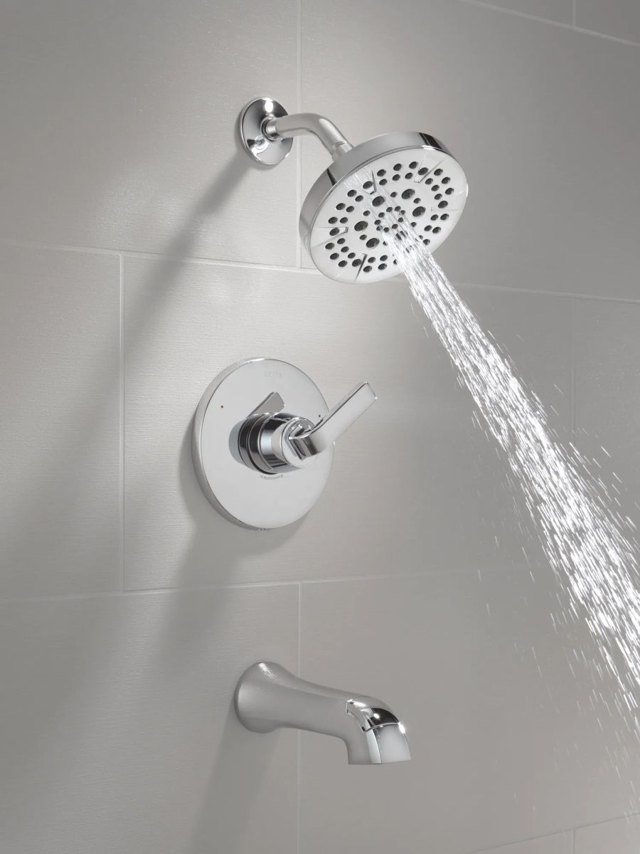 DELTA Lineax Monitor 14 Series Tub & Shower Trim — Chrome