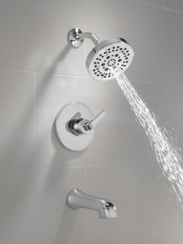 DELTA Lineax Monitor 14 Series Tub & Shower Trim — Chrome