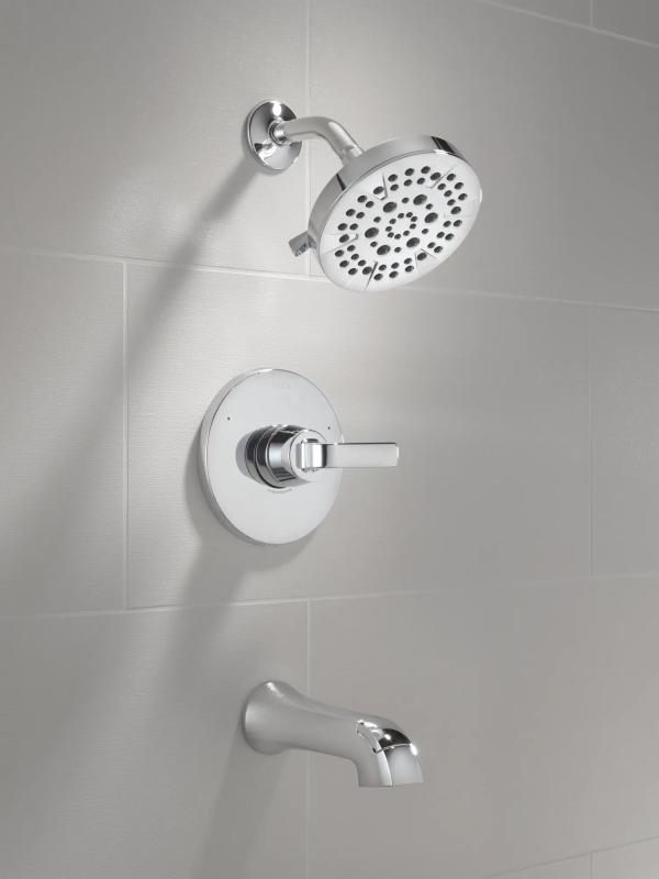 DELTA Lineax Monitor 14 Series Tub & Shower Trim — Chrome