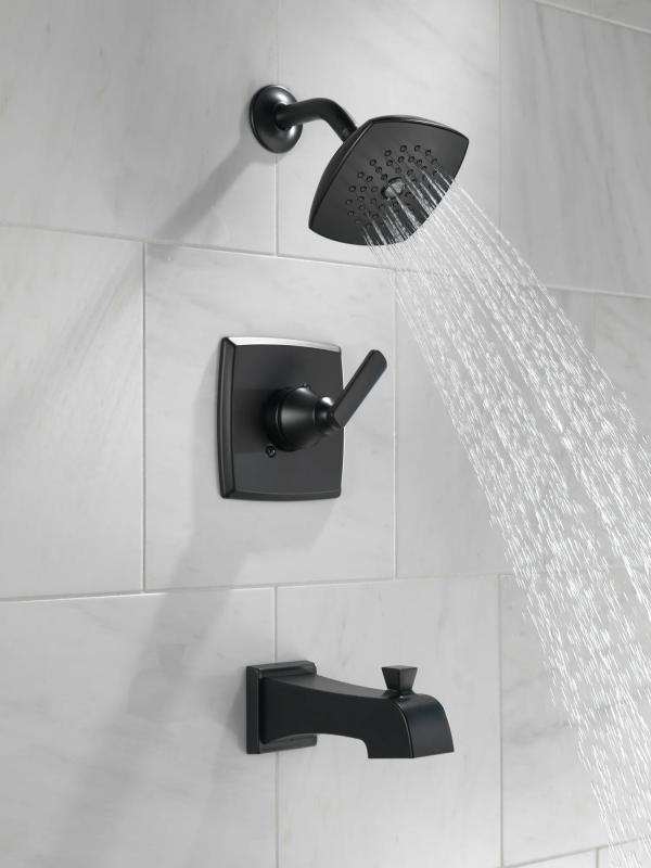 DELTA Ashlyn Monitor 14 Series Tub and Shower Trim — Matte Black
