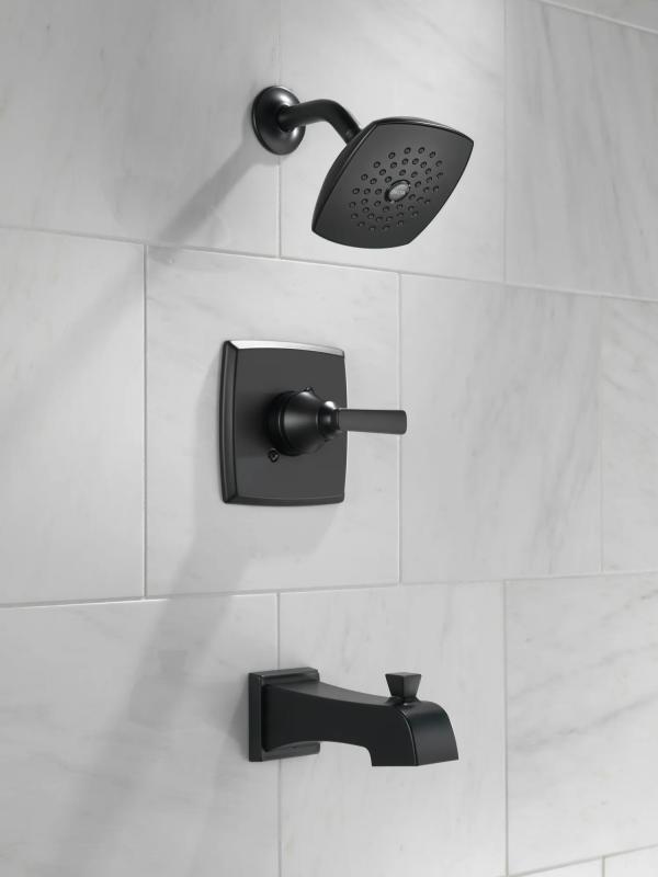 DELTA Ashlyn Monitor 14 Series Tub and Shower Trim — Matte Black