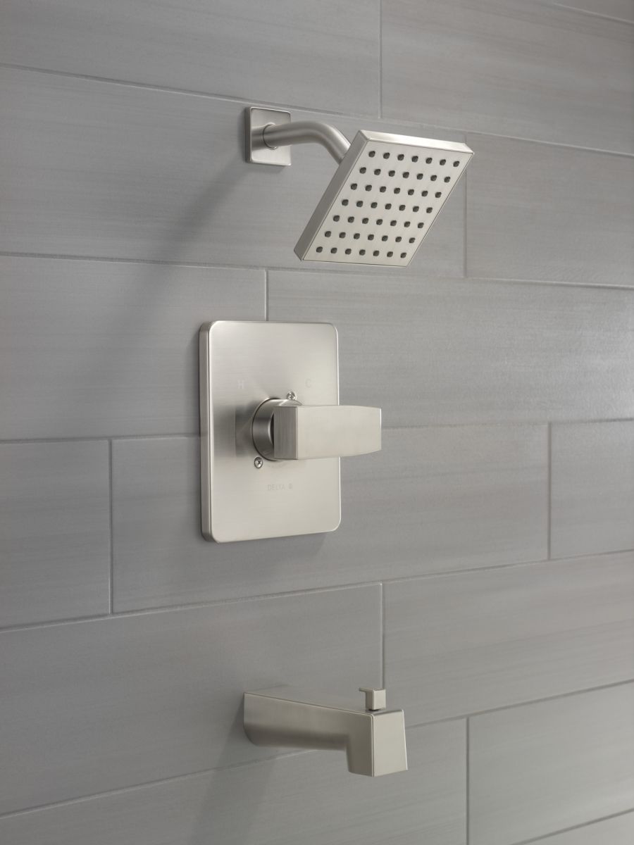 DELTA Modern Monitor 14 Series Tub & Shower Trim — Stainless