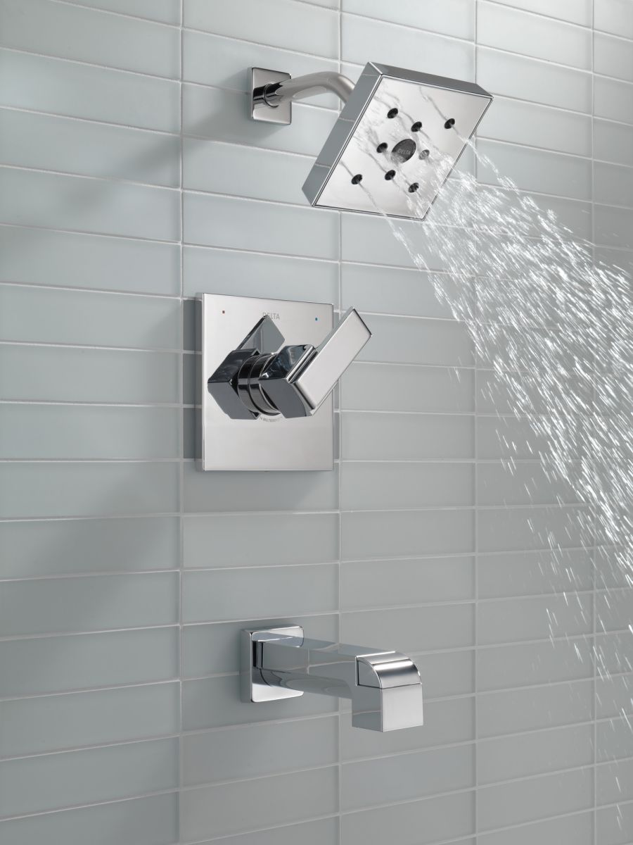 DELTA Ara Monitor 14 Series H2OKINETIC Tub & Shower Trim — Chrome