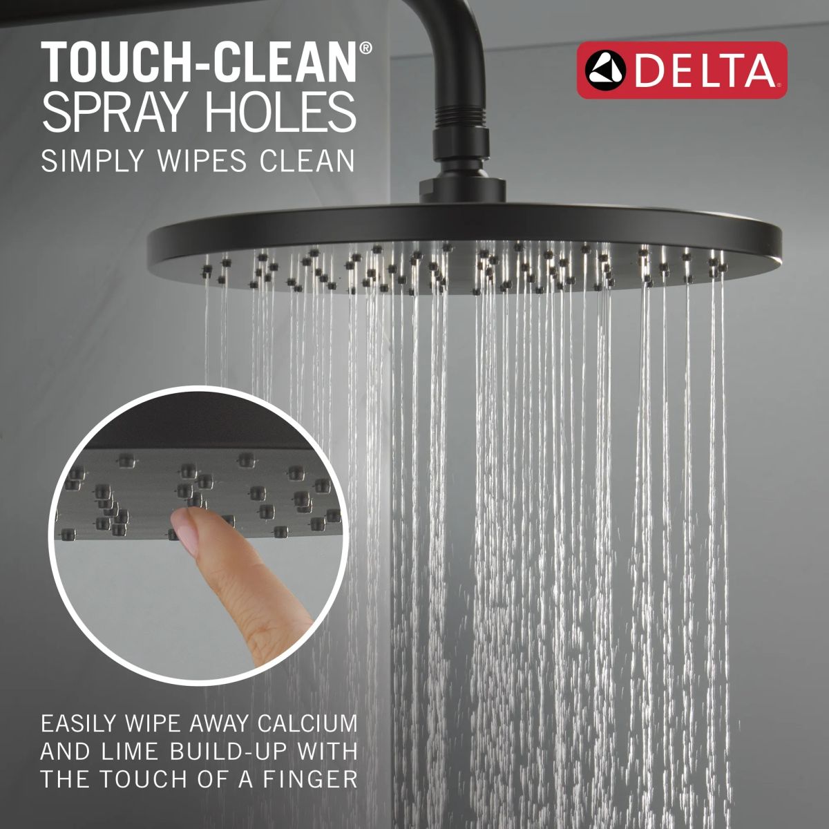 DELTA Modern Monitor 14 Series Tub & Shower Trim — Matte Black