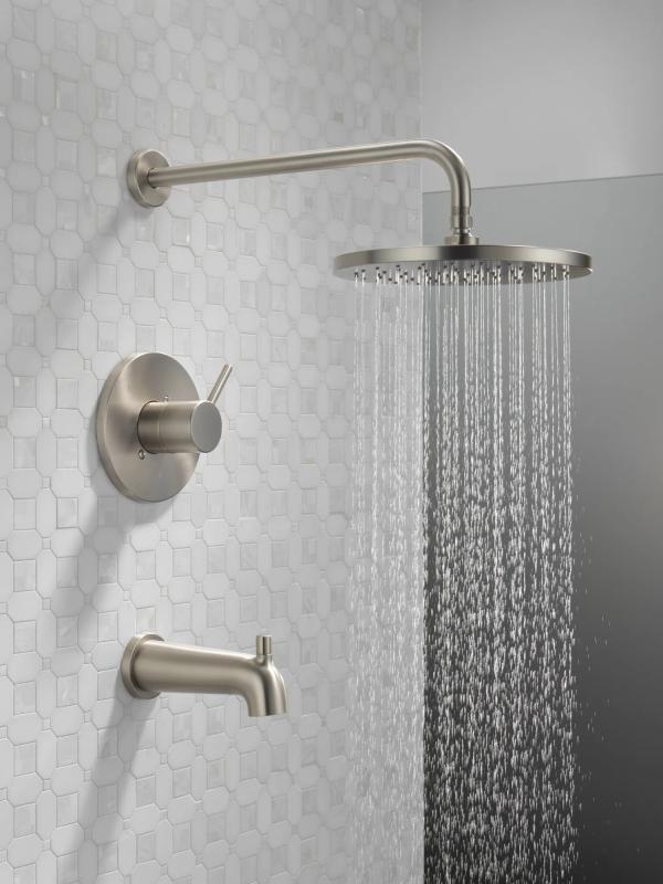 DELTA Modern Monitor 14 Series Tub & Shower Trim — Spotshield Brushed Nickel