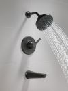 DELTA Galeon 14S Tub Shower Trim with H2OKinetic — Matte Black
