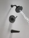 DELTA Galeon 14S Tub Shower Trim with H2OKinetic — Matte Black