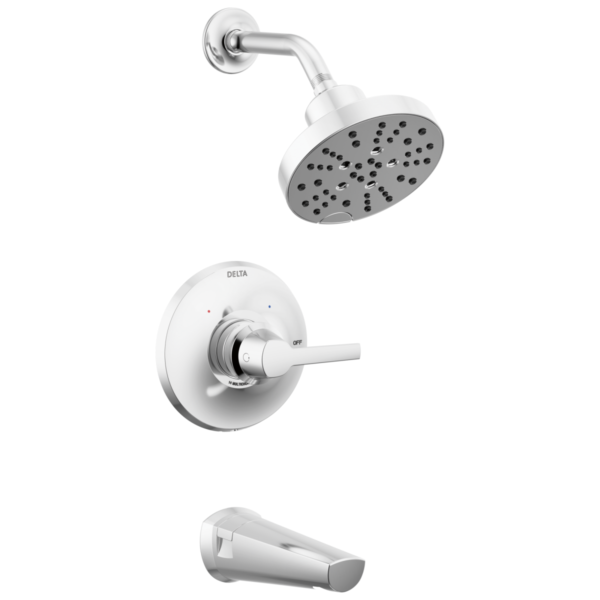DELTA Galeon 14S Tub Shower Trim with H2OKinetic — Lumicoat® Chrome