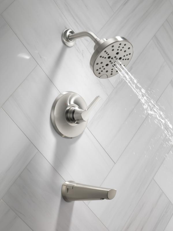 DELTA Galeon 14S Tub Shower Trim with H2OKinetic — Lumicoat® Stainless