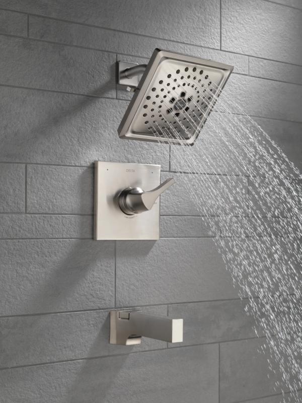 DELTA Zura Monitor 14 Series H2OKINETIC Tub & Shower Trim — Stainless