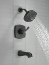 DELTA Stryke 14 Series Tub and Shower — Matte Black