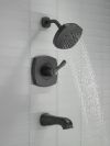 DELTA Stryke 14 Series Tub and Shower — Matte Black