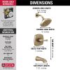 DELTA Stryke 14 Series Tub and Shower — Lumicoat® Champagne Bronze