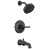 DELTA Broderick 14 Series Tub Shower Trim — Matte Black