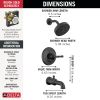 DELTA Broderick 14 Series Tub Shower Trim — Matte Black