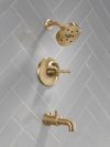 DELTA Broderick 14 Series Tub Shower Trim — Lumicoat® Champagne Bronze