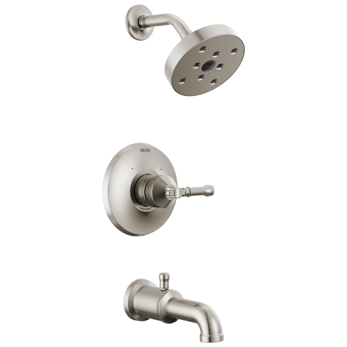 DELTA Broderick 14 Series Tub Shower Trim — Lumicoat® Stainless