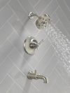 DELTA Broderick 14 Series Tub Shower Trim — Lumicoat® Stainless