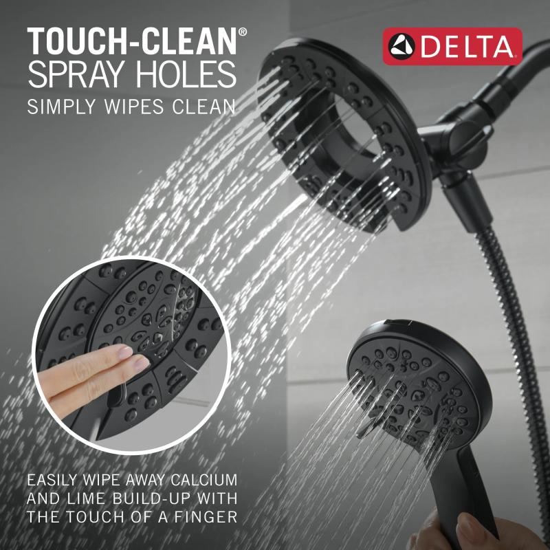 DELTA Albion  Monitor 14 Series Tub and Shower Trim Only with In2ition Hand Shower — Matte Black