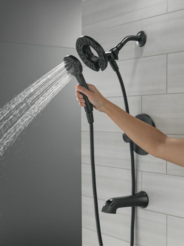 DELTA Albion  Monitor 14 Series Tub and Shower Trim Only with In2ition Hand Shower — Matte Black