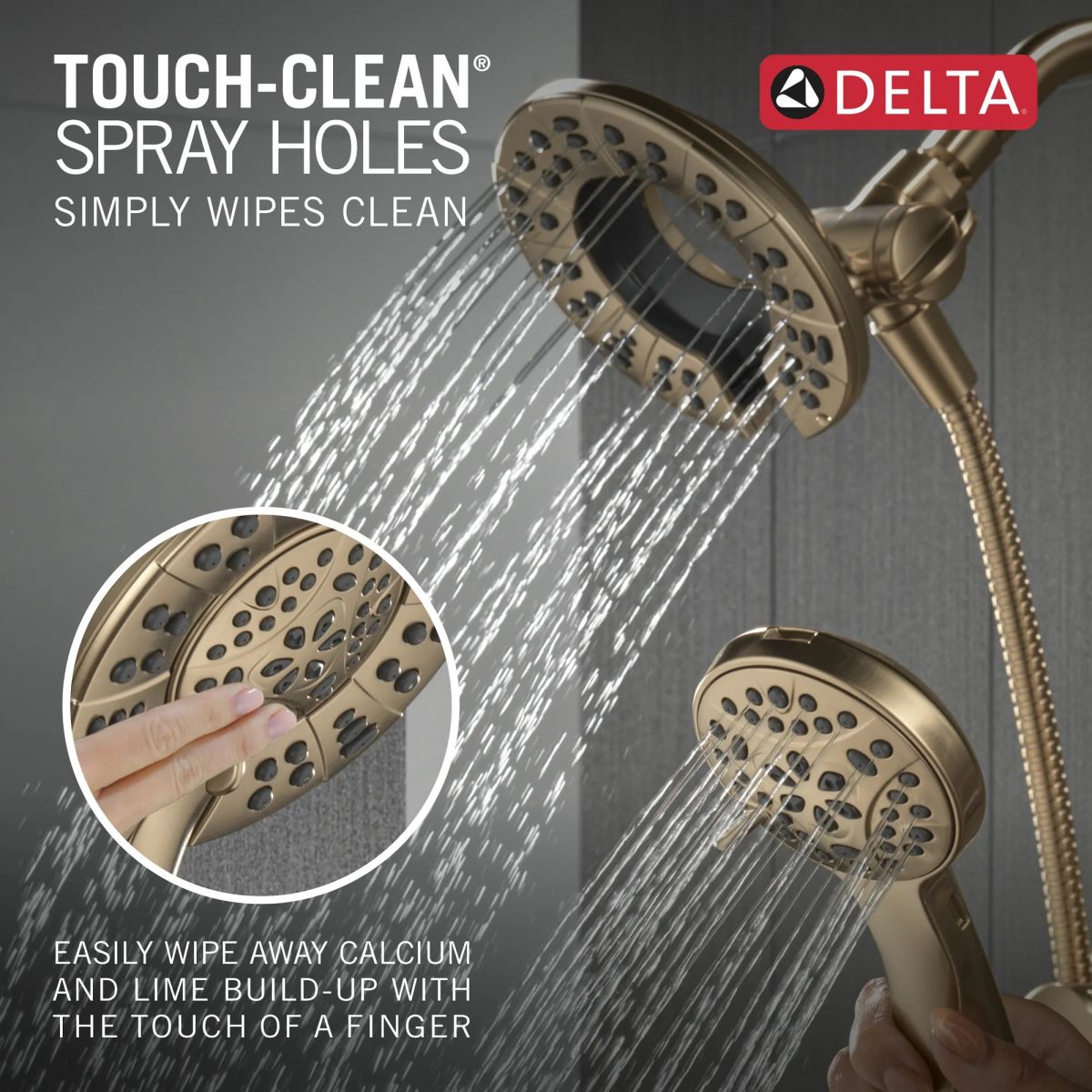 DELTA Albion  Monitor 14 Series Tub and Shower Trim Only with In2ition Hand Shower — Champagne Bronze