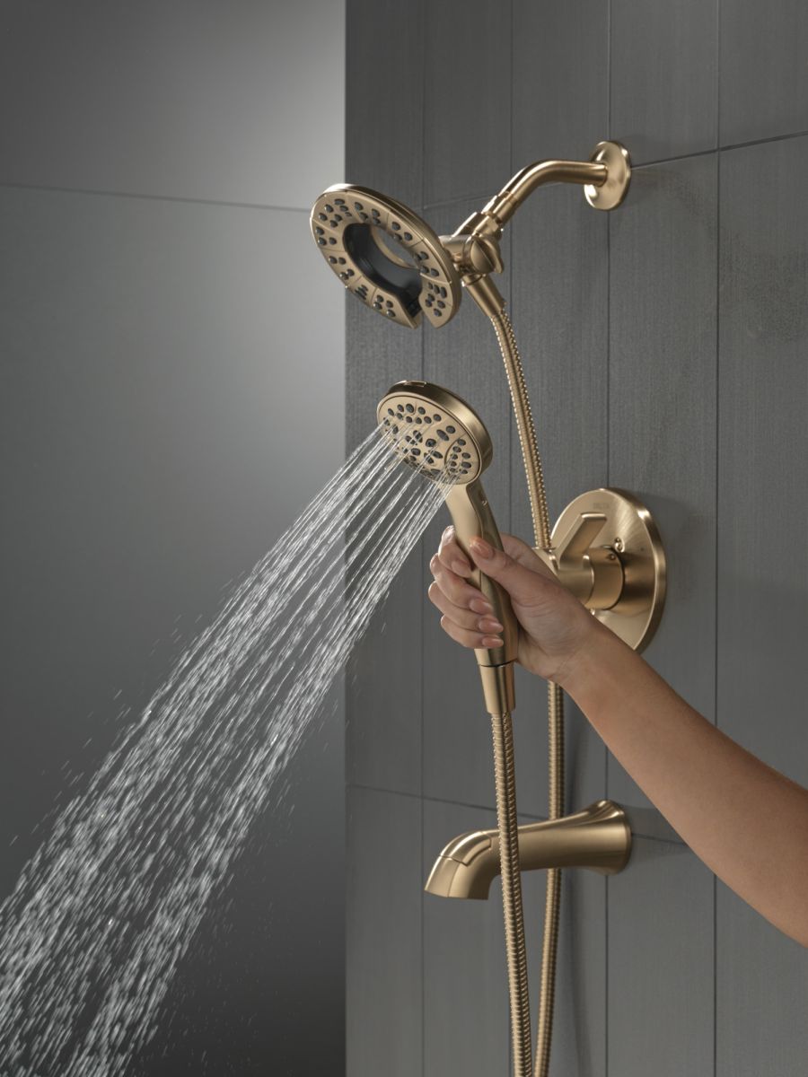 DELTA Albion  Monitor 14 Series Tub and Shower Trim Only with In2ition Hand Shower — Champagne Bronze