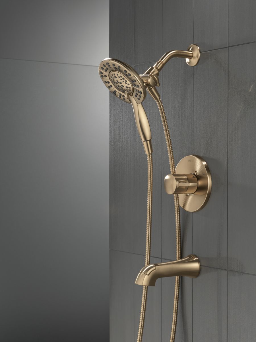 DELTA Albion  Monitor 14 Series Tub and Shower Trim Only with In2ition Hand Shower — Champagne Bronze
