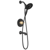 DELTA Albion  Monitor 14 Series Tub and Shower Trim Only with In2ition Hand Shower — Matte Black / Champagne Bronze