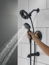 DELTA Albion  Monitor 14 Series Tub and Shower Trim Only with In2ition Hand Shower — Matte Black / Champagne Bronze