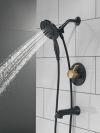 DELTA Albion  Monitor 14 Series Tub and Shower Trim Only with In2ition Hand Shower — Matte Black / Champagne Bronze