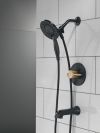 DELTA Albion  Monitor 14 Series Tub and Shower Trim Only with In2ition Hand Shower — Matte Black / Champagne Bronze