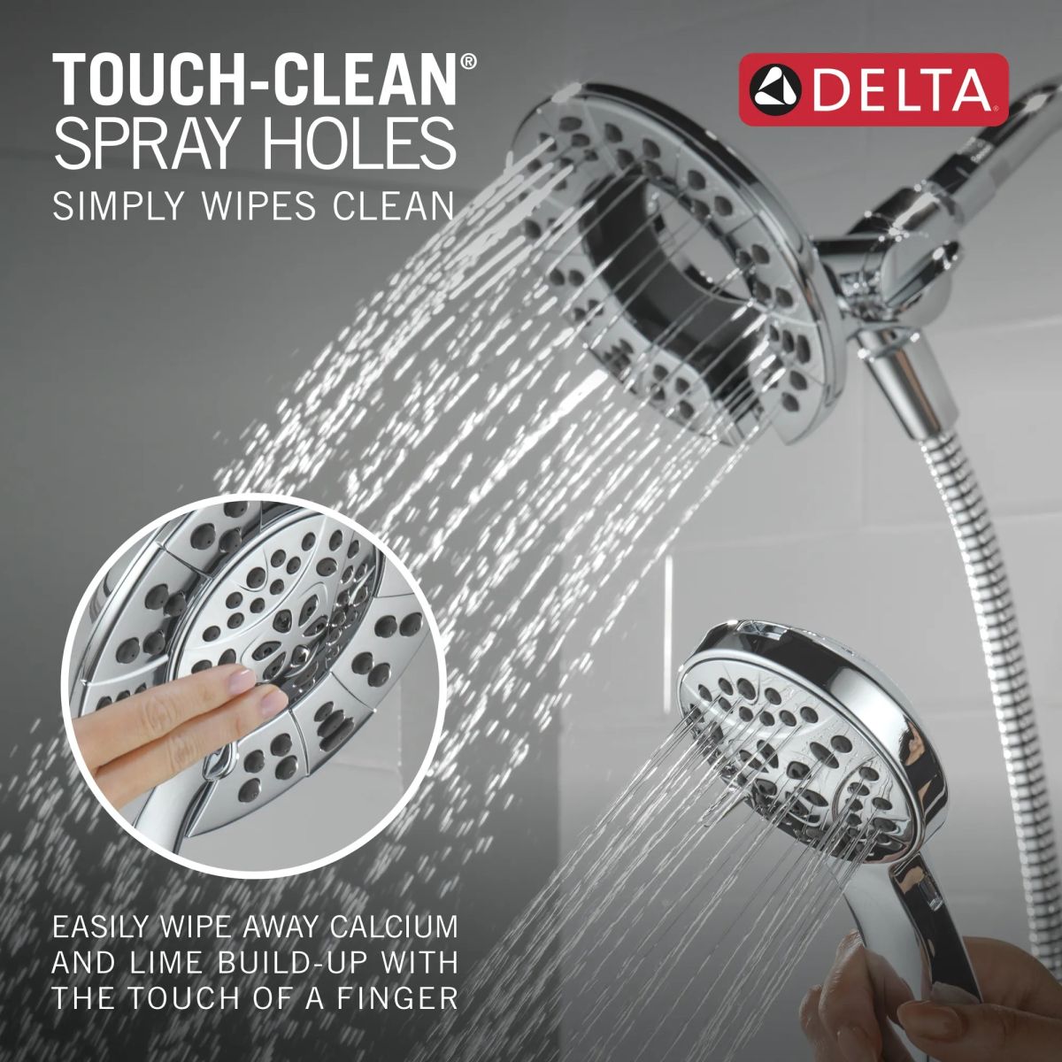 DELTA Albion  Monitor 14 Series Tub and Shower Trim Only with In2ition Hand Shower — Chrome