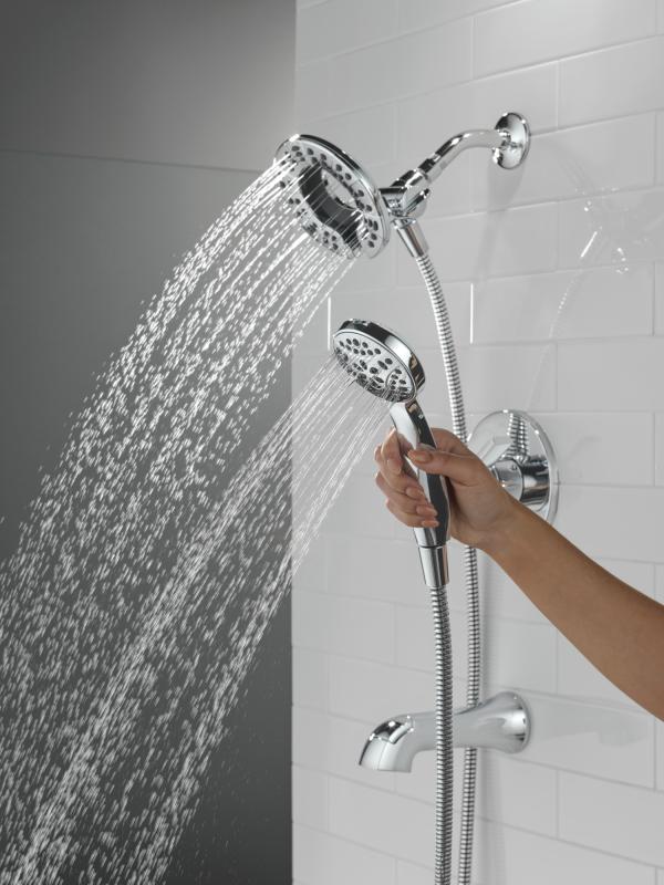 DELTA Albion  Monitor 14 Series Tub and Shower Trim Only with In2ition Hand Shower — Chrome