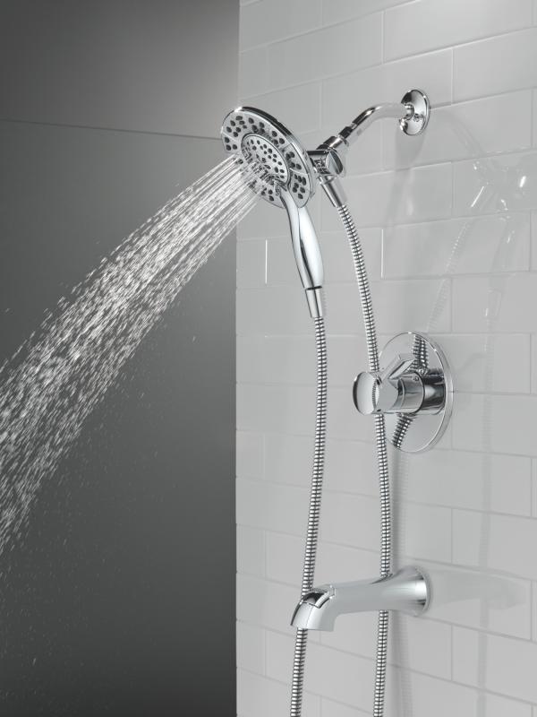 DELTA Albion  Monitor 14 Series Tub and Shower Trim Only with In2ition Hand Shower — Chrome
