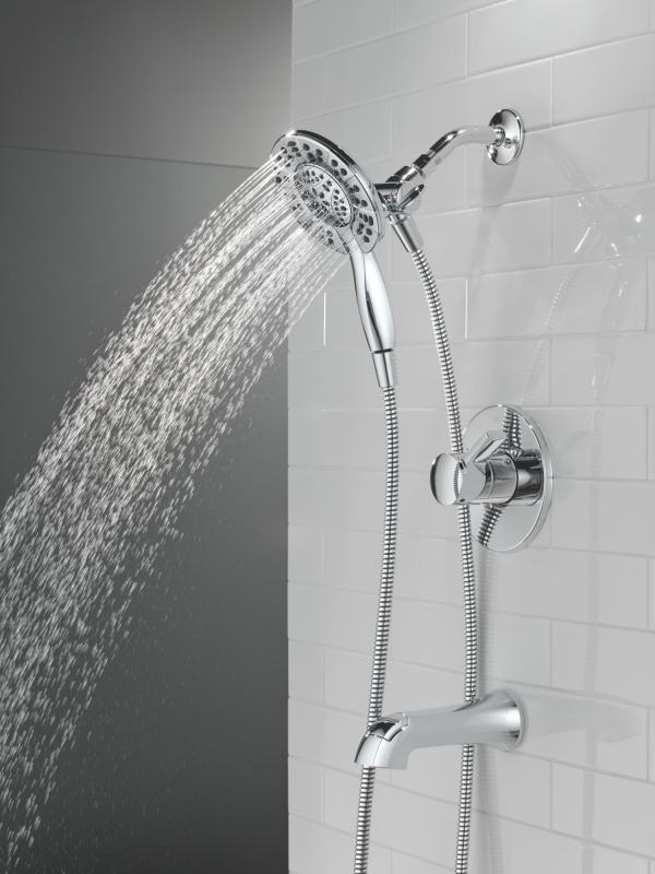 DELTA Albion  Monitor 14 Series Tub and Shower Trim Only with In2ition Hand Shower — Chrome