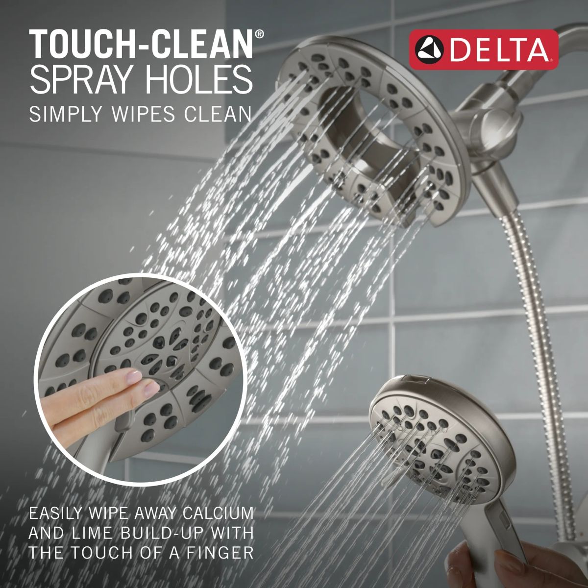 DELTA Albion  Monitor 14 Series Tub and Shower Trim Only with In2ition Hand Shower — Spotshield Brushed Nickel