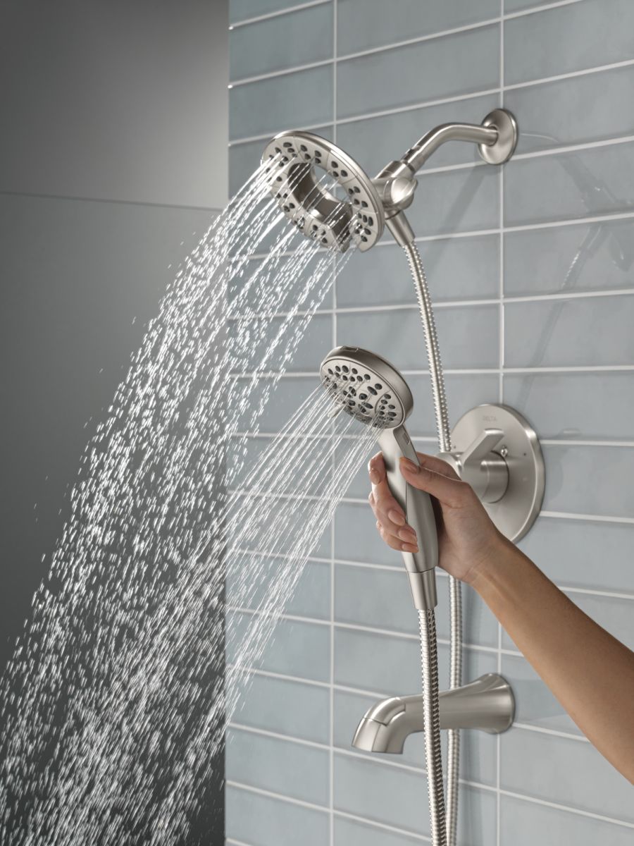DELTA Albion  Monitor 14 Series Tub and Shower Trim Only with In2ition Hand Shower — Spotshield Brushed Nickel