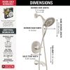 DELTA Albion  Monitor 14 Series Tub and Shower Trim Only with In2ition Hand Shower — Spotshield Brushed Nickel