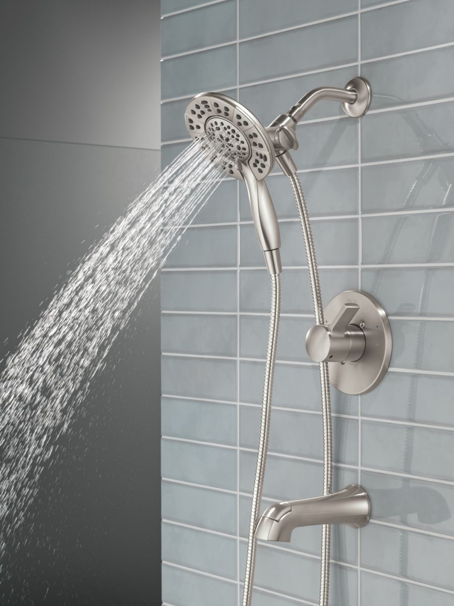 DELTA Albion  Monitor 14 Series Tub and Shower Trim Only with In2ition Hand Shower — Spotshield Brushed Nickel